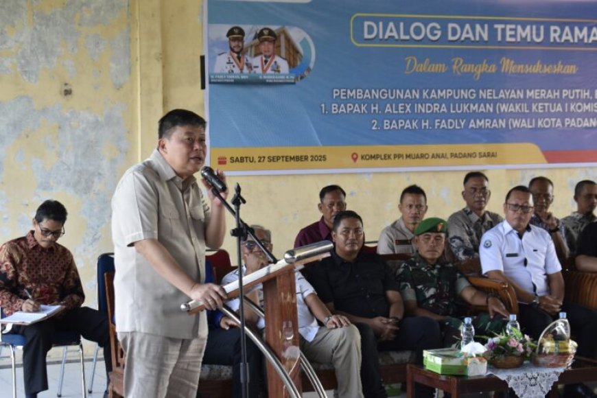 Jadi Kampung Nelayan Merah Putih, Alex Indra Lukman Ingatkan PPI Muaro Anai Padang