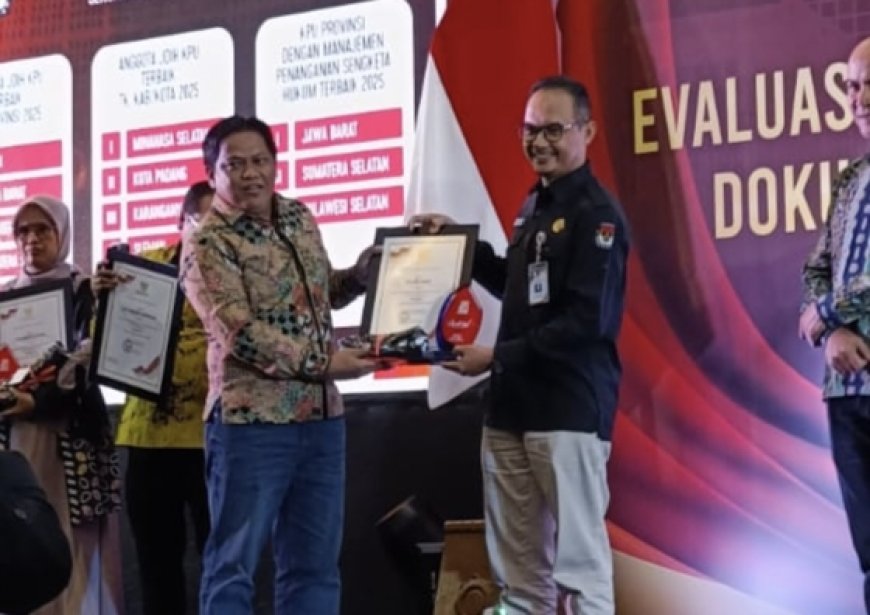 KPU Kota Padang Terbaik Kedua Pengelolaan JDIH KPU Kabupaten Kota se Indonesia