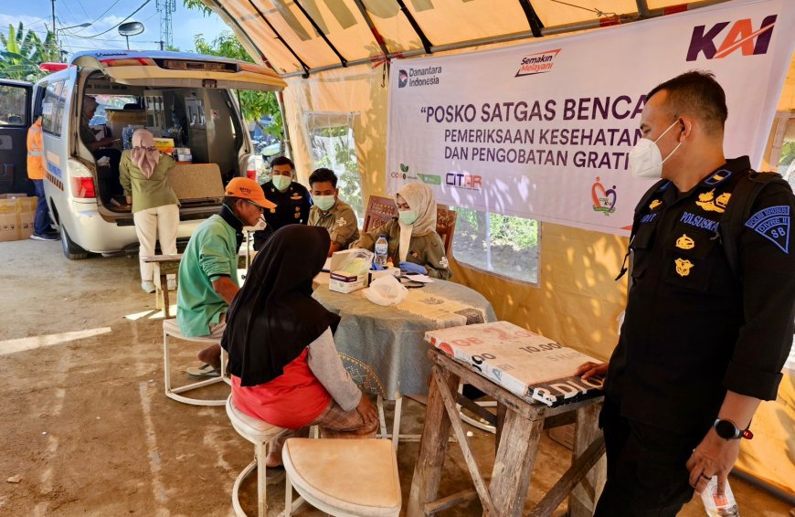KAI Gelar Pemeriksaan Kesehatan Gratis Bagi Korban Banjir di Padang