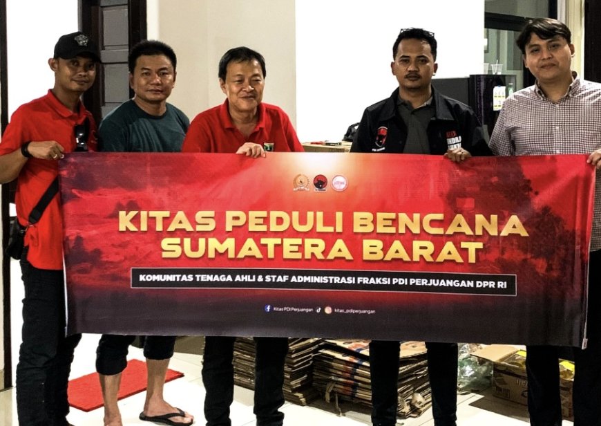 KITAS PDI Perjuangan Salurkan Bantuan Banjir Sumatera Barat