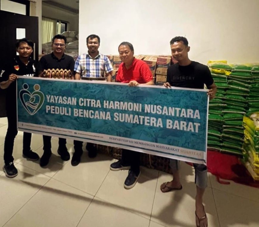 Yayasan Citra Harmoni Nusantara Bantu Korban Banjir di Padang Pariaman