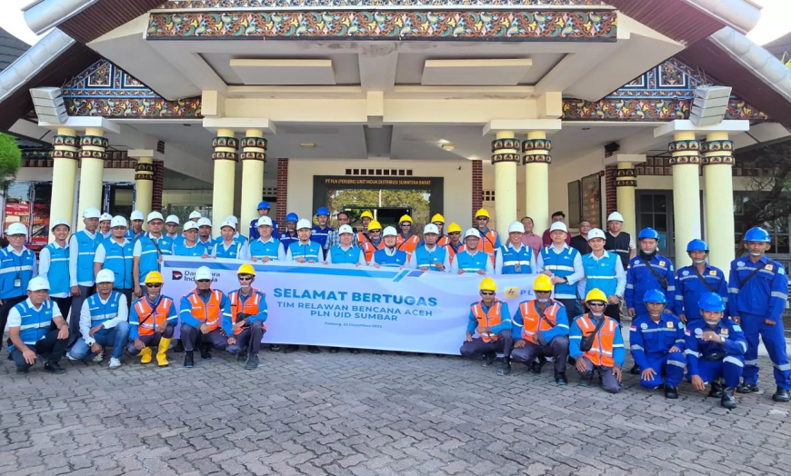 Pantang Pulang Sebelum Aceh Menyala, PLN UID Sumatera Barat Kirim Tim Tangguh Recovery Kelistrikan