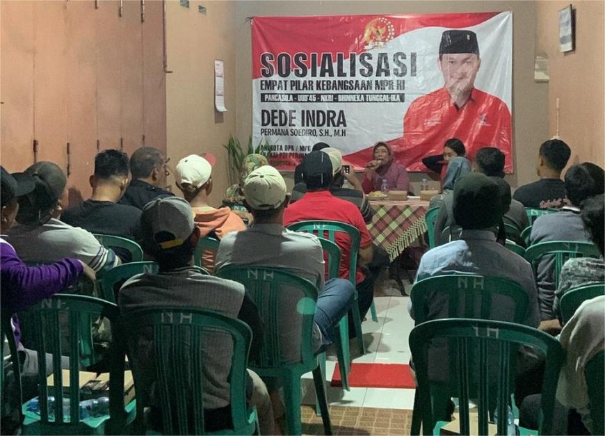 Sosialisasi 4 Pilar, Dede Indra Permana Ajak Warga Banjaranyar Tangkal Radikalisme dengan Nilai-Nilai Pancasila