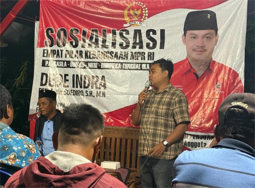 Perkuat Nasionalisme di Era Digital, Dede Indra Permana Gelar Sosialisasi 4 Pilar di Desa Tengen Wetan