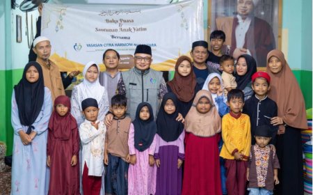 Yayasan Citra Harmoni Nusantara Santuni dan Buka Puasa Bersama Anak Yatim Bojonggede