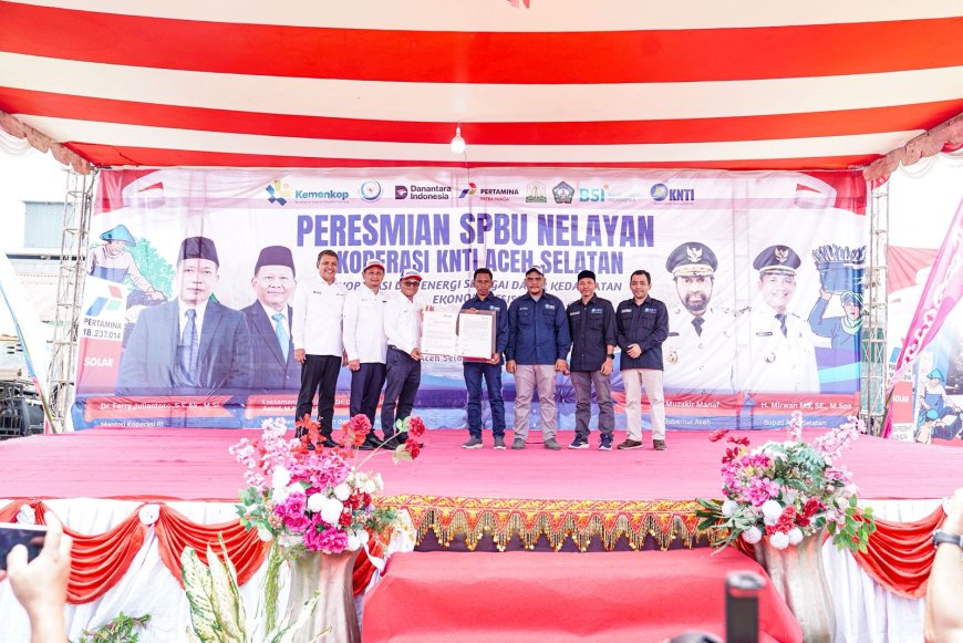 Pertamina  Resmikan SPBU Nelayan  di Aceh Selatan
