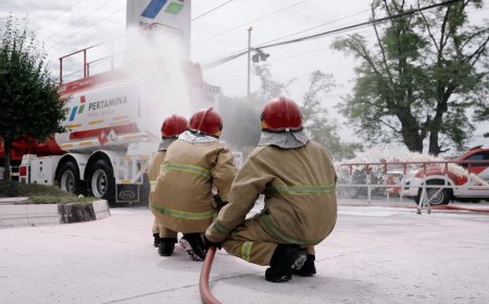 Pertamina Melakukan Simulasi Penanggulangan Keadaan Darurat SPBU di Aceh Besar