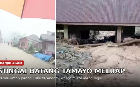 Kawasan Danau Maninjau Banjir Bandang Lagi, Warga Sungai Batang Mulai Mengungsi