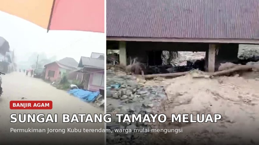 Kawasan Danau Maninjau Banjir Bandang Lagi, Warga Sungai Batang Mulai Mengungsi
