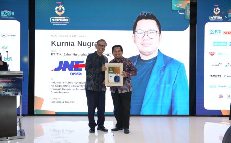 JNE Kembali Raih Penghargaan Indonesia Public Relations Top Leader 2026