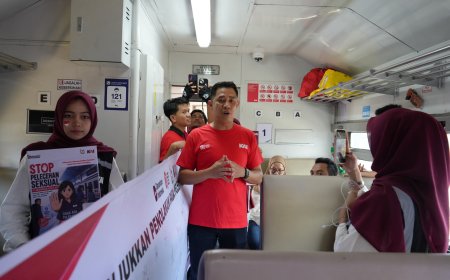 KAI dan Komunitas Railfans Gelar Sosialisasi Anti Pelecehan Seksual di Stasiun dan Dalam Perjalanan Kereta Api