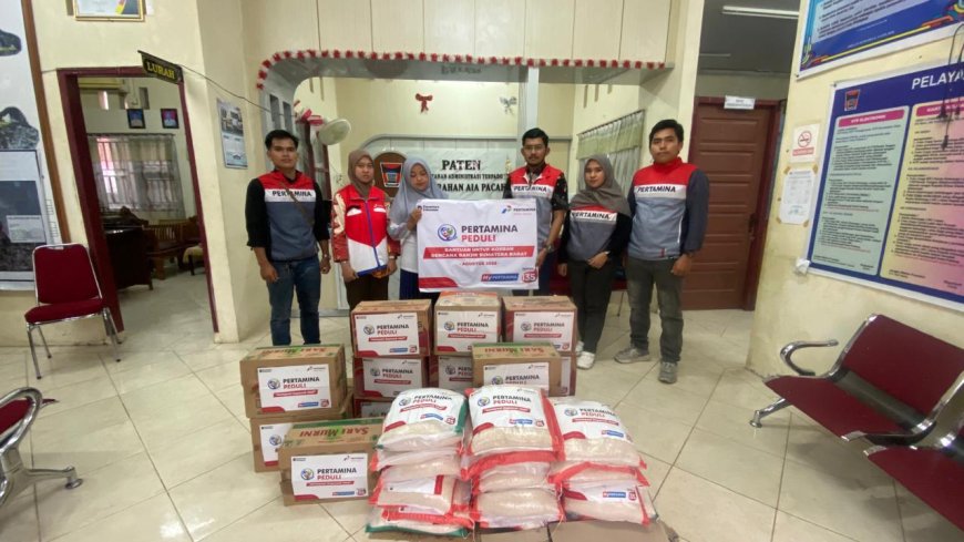 Pertamina  Gerak Cepat, Salurkan Bantuan Masyarakat Terdampak Banjir di Sumatera Barat