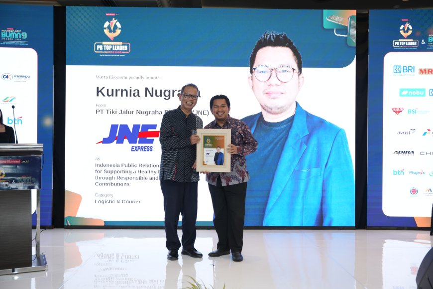 JNE Kembali Raih Penghargaan Indonesia Public Relations Top Leader 2026