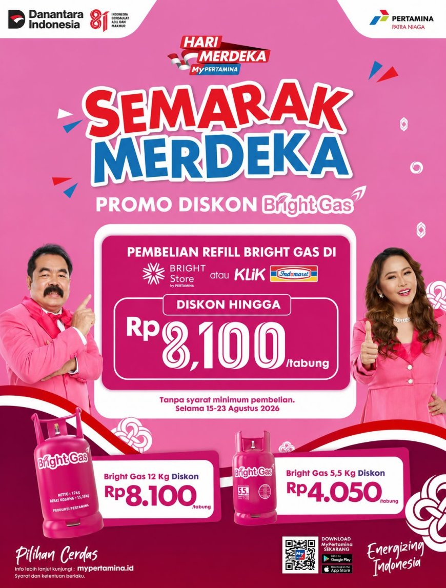 Pertamina  Hadirkan Promo Bright Gas Semarak Merdeka