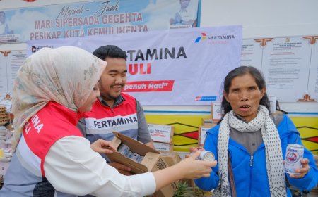 Pertamina Kembali Bantu Pemulihan Korban  Erupsi Gunung Sinabung